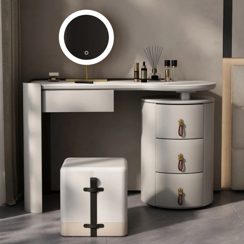 

Nordic Minimal Dressing Table Vanity Modern Organizer Storage Dressing Table Drawer Stool Comoda Pra Quarto Bedroom Furniture