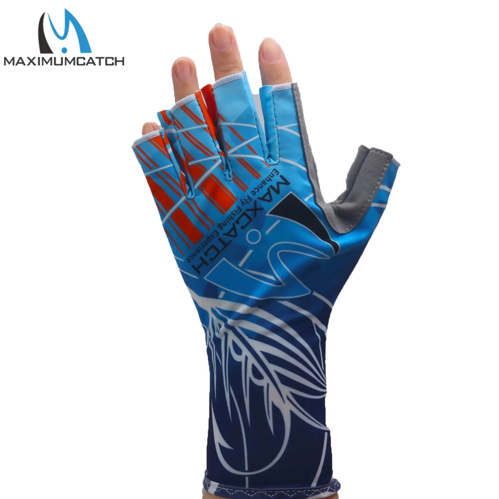 Guantes de pesca Maximumcatch medio dedo antideslizantes transpirables - imagen 3