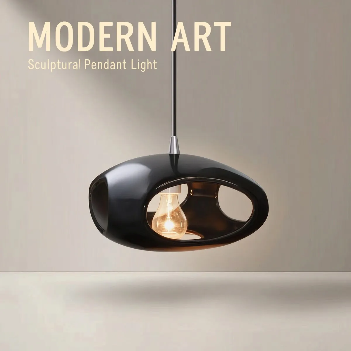 Nordic Wabi Sabi 2026 Ceramic Pendant Light Hollow Pebble Shade Clay Hanging Lamp for Bedside Kitchen Island Dining Decor