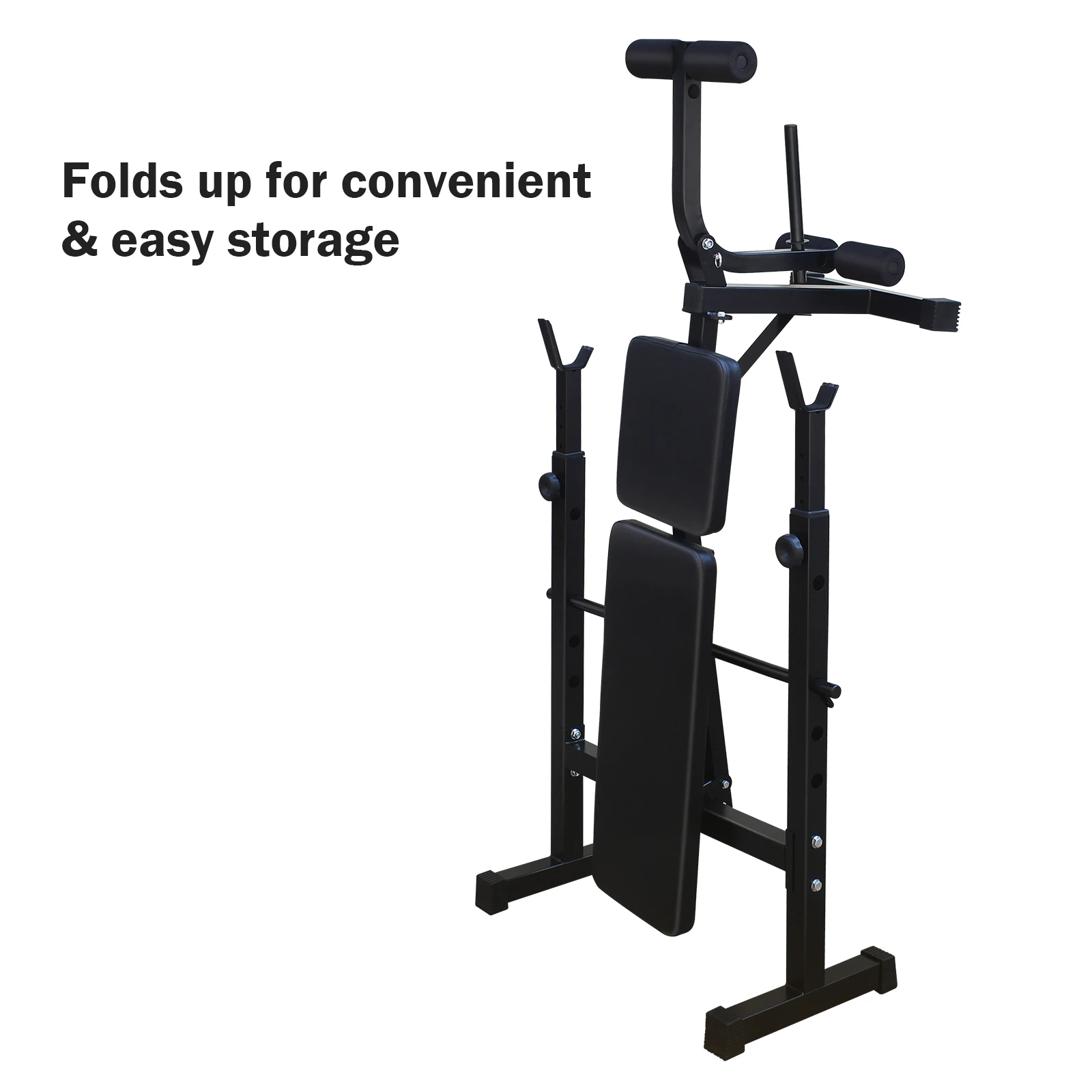 Weight Bench, Bench Press Set with Squat Rack and Bench for Home Gym Full-Body Workout