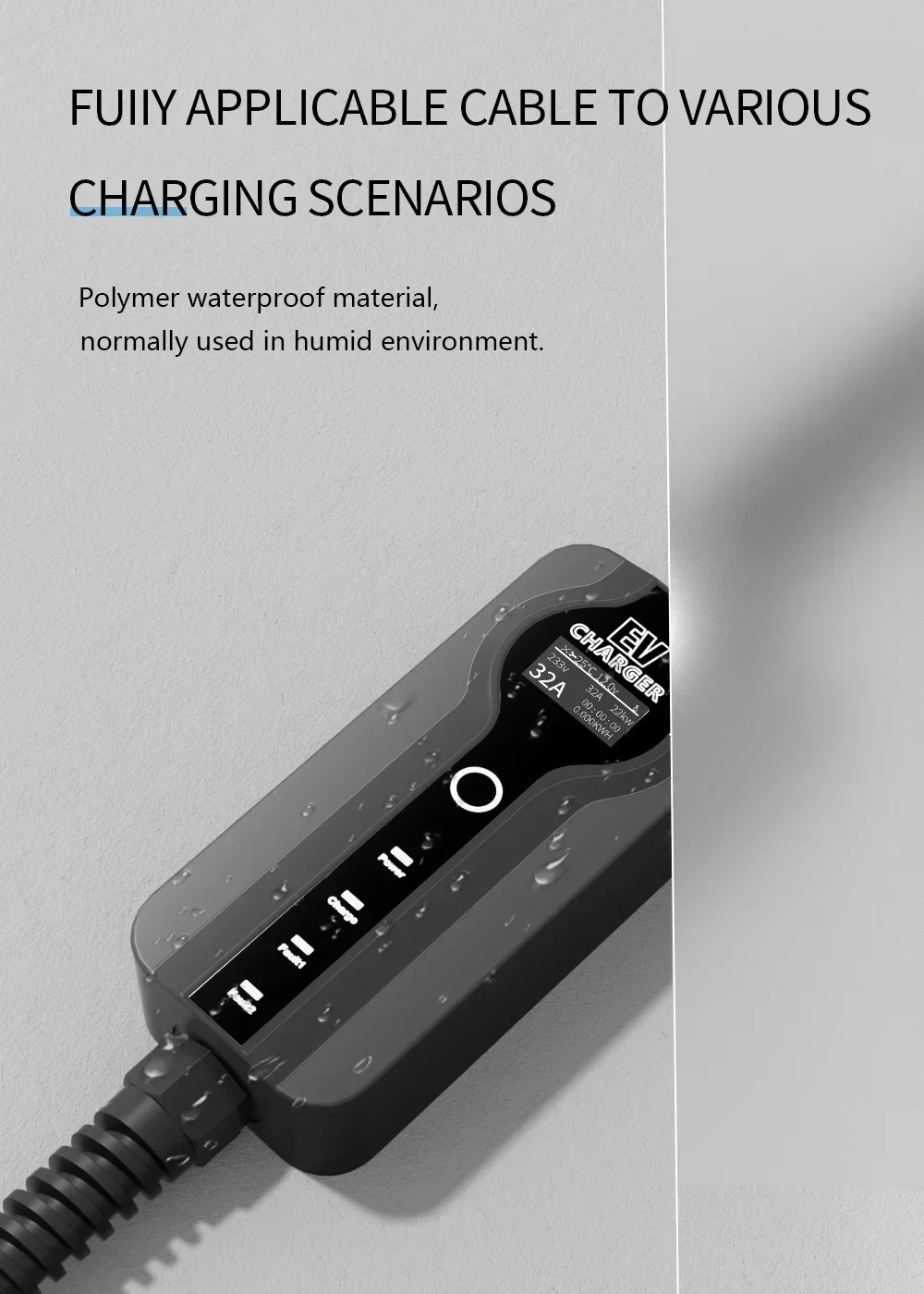 Homeuse Electric Vehicle Portable Charging Station 110v 16a 3.5kw Portable Ev Charger Suitable For Tesla Ev Car