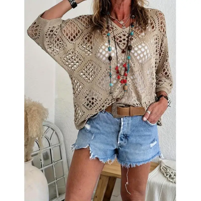 

Пляжная одежда Защита от солнца Женская пляжная одежда Bright Tead Coolmax Fiber Повседневная внутренняя одежда Идеально подходит для лета