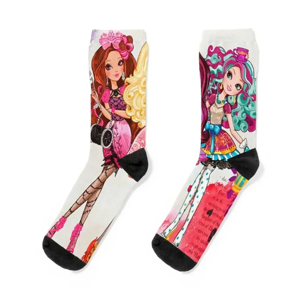 

Ever After High Socks bright garter cartoon Stockings gym Boy Socks Women's