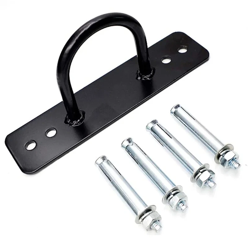 Battle Rope Anchor Stake Kit Wall Mount Bracket Metal For Strength Training Gym Hammock Suspension Straps Yoga