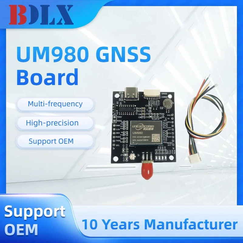 Модуль RTK GNSS, высокоточный оригинальный UniCore UM980, GPS/ГЛОНАСС/Galileo/BeiDou, многодиапазонный для геодезического/БПЛА/сальского хозяйства