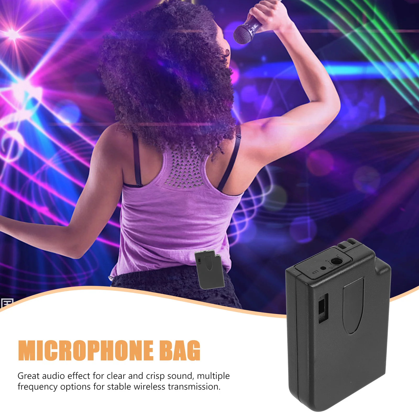 

Waist Pack For Transmitter Belt Clip Portable Microphone Holder Pouch Instructor Fitness Yoga Speaker Storage Bag