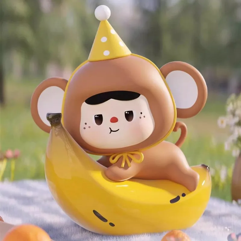 Baobao الربيع رحلة التخييم سلسلة صندوق أعمى تخمين حقيبة صندوق غامض اللعب دمية لطيف أنيمي الشكل سطح المكتب الحلي هدية عيد ميلاد