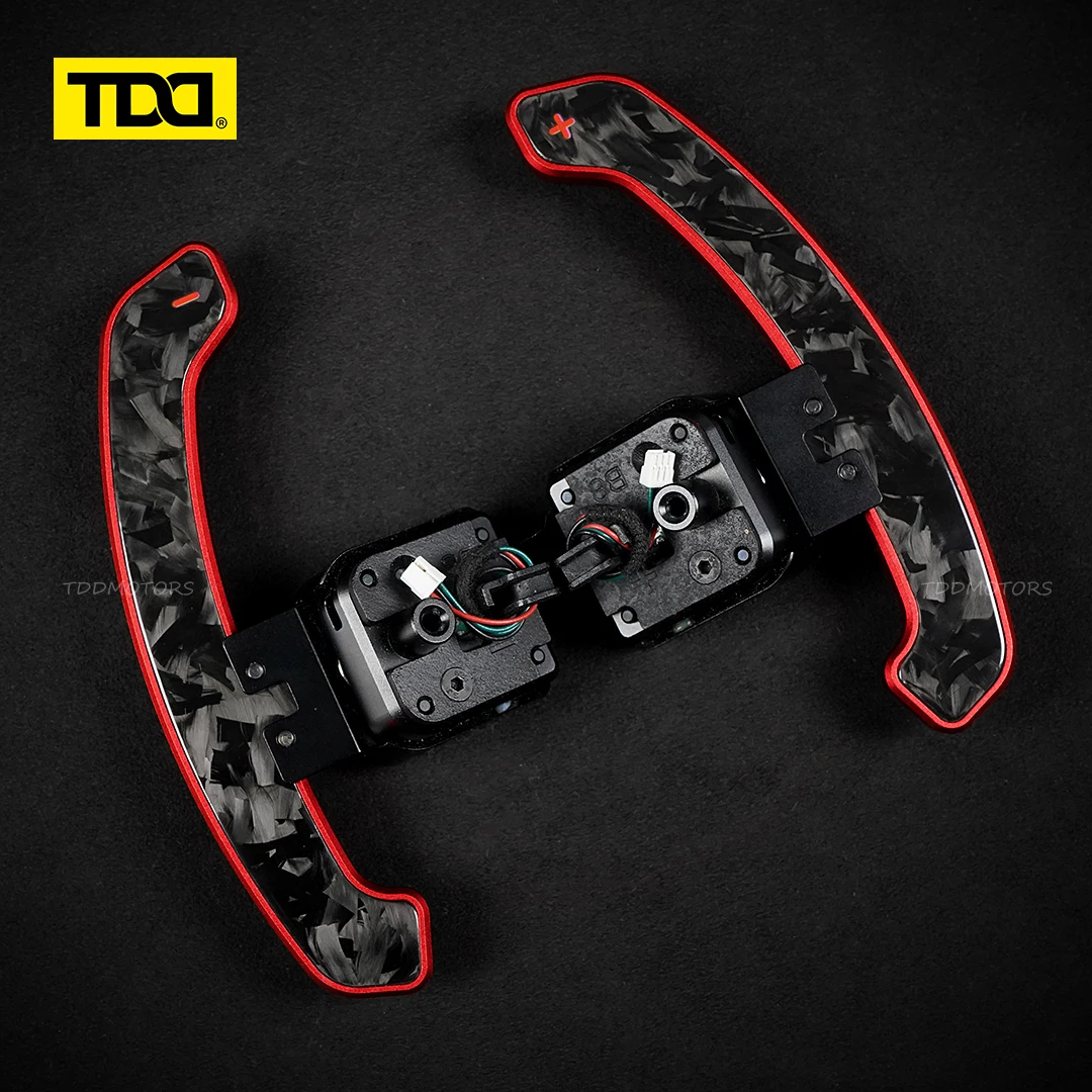 TDD Glossy Carbon Fiber Magnetic Paddle Shifter For B8/8.5 A1 A3 A5 A6 A8 Q2 Q3 Q4 Q5 Q7 Q8 S1 S3 S4 S5 SQ5 RS3 RS4 RS5 RSQ5
