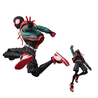 Miles Morales Spider Man Action figures 15cm Multi-Accessories Super Hero Spiderman Movable Statues Model Collectible Ornaments