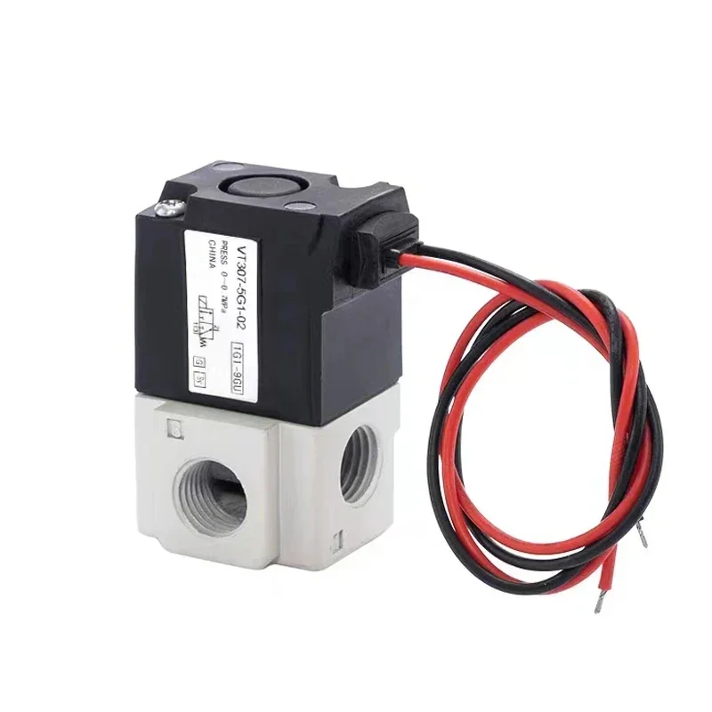 

VT307 Series 1/8" 1/4" DC 24V AC220V 2 Position 3 Way High Frequency Solenoid Vacuum Valve VT307-5G-02 VT307-4G-01 VT307V-4G-01