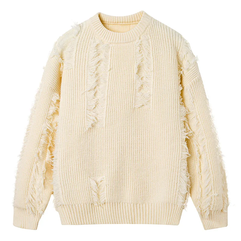 

Fashion Trend Fried Dough Twists Warm Pullover Comfortable Versatile in Winter High quality Inside Outside Men's Knitted Sweater
