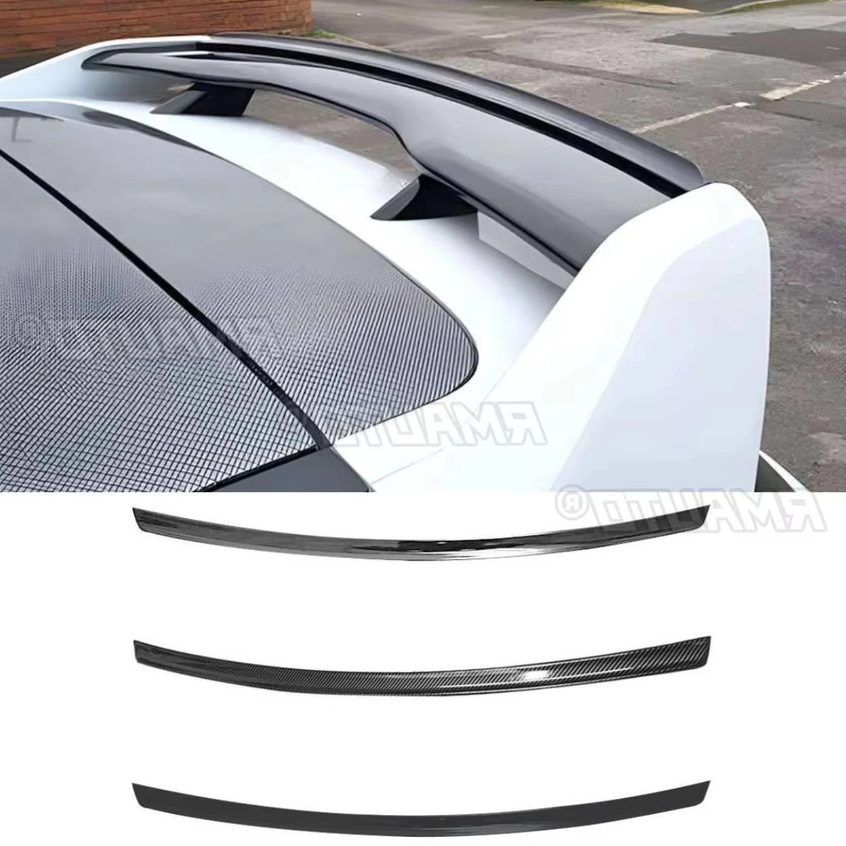 

Для Ford Focus RS MK3 MK3.5 2012-2018 автомобильный задний спойлер на крышу аксессуары для крыльев задний спойлер на крышу автомобиля модификация крыла