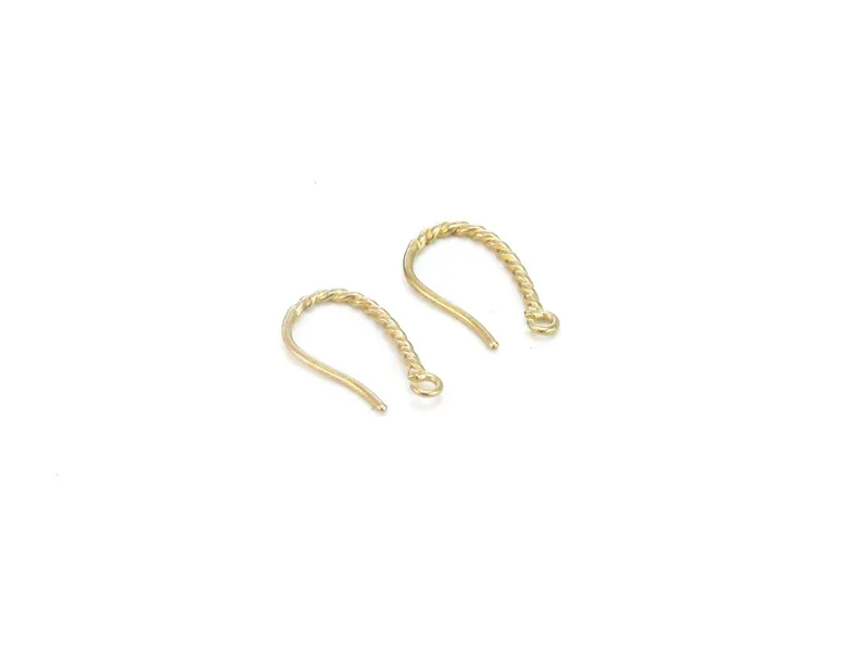 20pcs Helix Earring Wires, Brass Earring Hooks, Brass Findings, 17.2mm, Earring Supplies, Jewelry Making - R2475