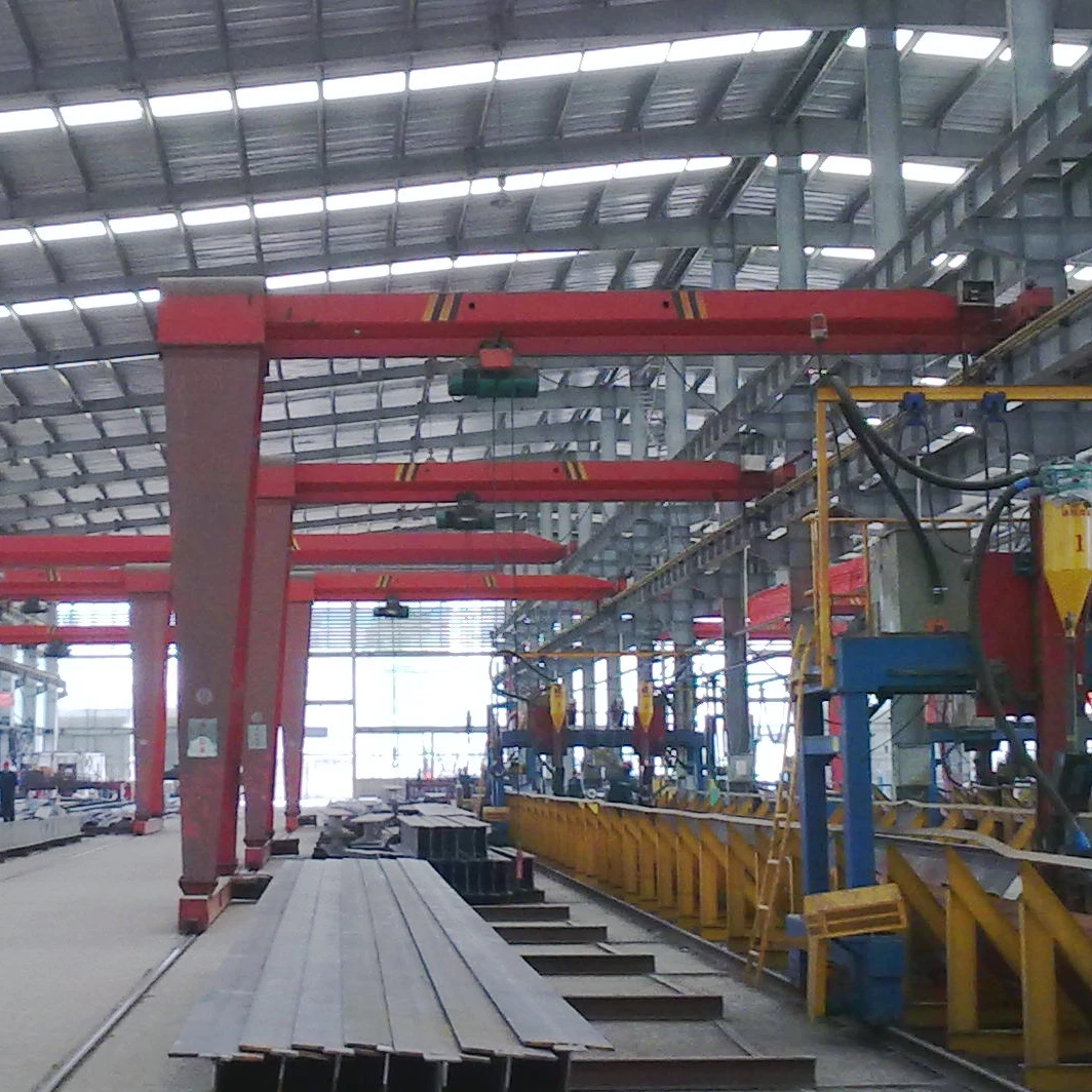 Electric Hoist Half Door Type Semi Gantry Single Girder Crane for Industrial Workshop Material Handling Lifting Equipment
