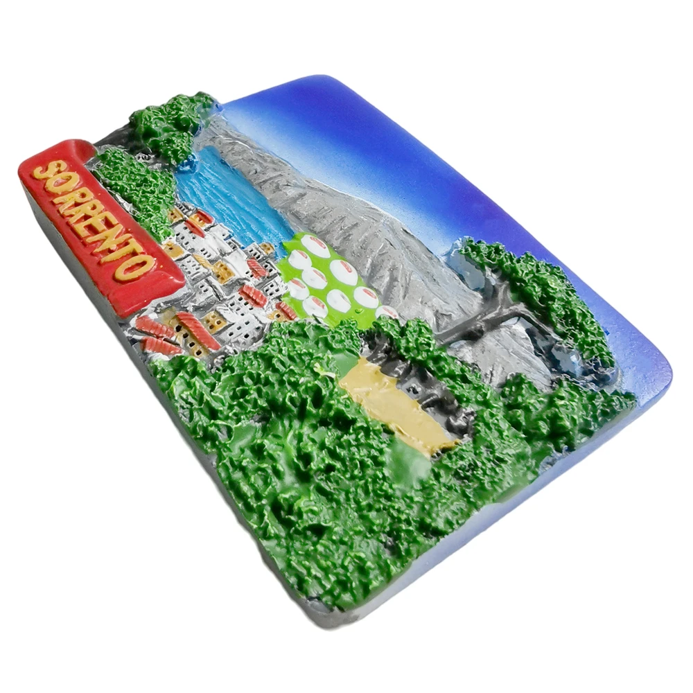 ثلاثية الأبعاد سورينتو إيطاليا مغناطيس الثلاجة هدية تذكارية الراتنج الثلاجة المغناطيسي ملصق جمع ديكور المنزل