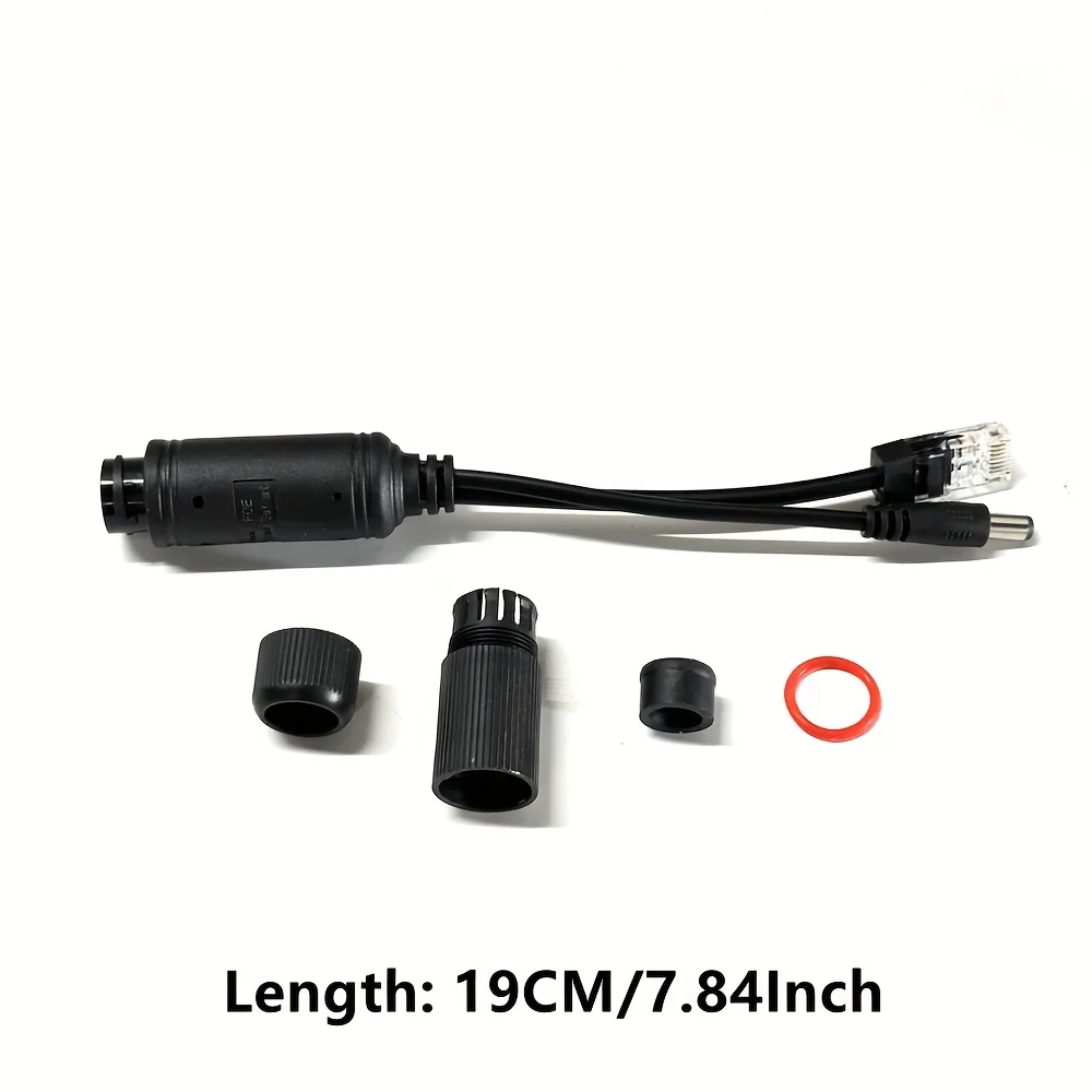 1/2/5 Pieces POE Spliter 48V to 12V Waterprrof Video And Power Adapter Cable Supply Module Injector Extender for IP Camera