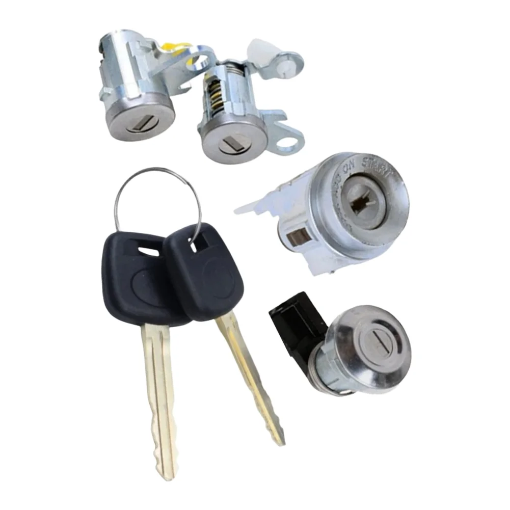 Fuel for Lock and Ignition Door Lock Cylinder Kit for Toyota For Tacoma Floor Shift Models 1999 through 2004 Exact OEM Fit