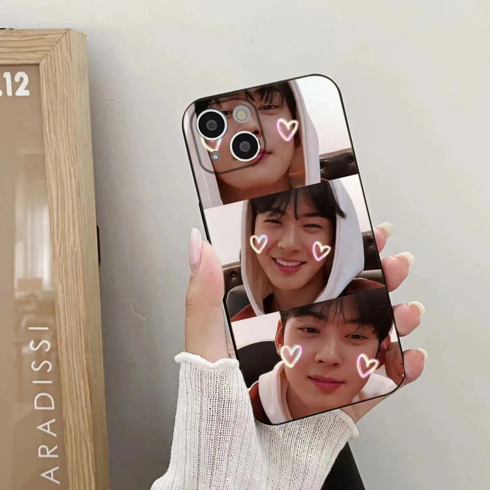 Cha E-EunWoo Phone Case For iPhone 15,14,13,12,11 Plus,Pro,Max,XR,XS,X,7,8 Plus,SE,Mini Silicone Soft