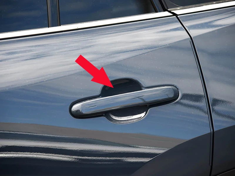 لتويوتا جراند هايلاندر 2024 2025 2026 ABS كروم مقبض الباب إكسسوارات خارجية لأبواب السيارات كوب تجويف تقليم إدراج الصيد صب مقبلات #5