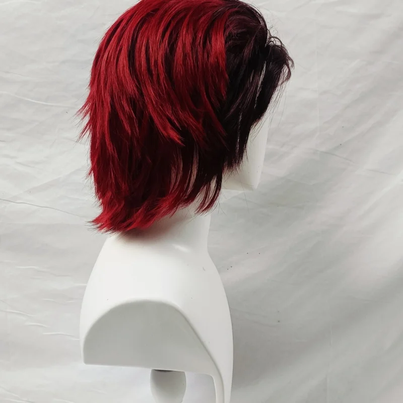 鬼滅の刃ストーブドア木炭 Zhilangcos ローズメッシュバックグラデーションアンチカールスタイル偽毛在庫あり