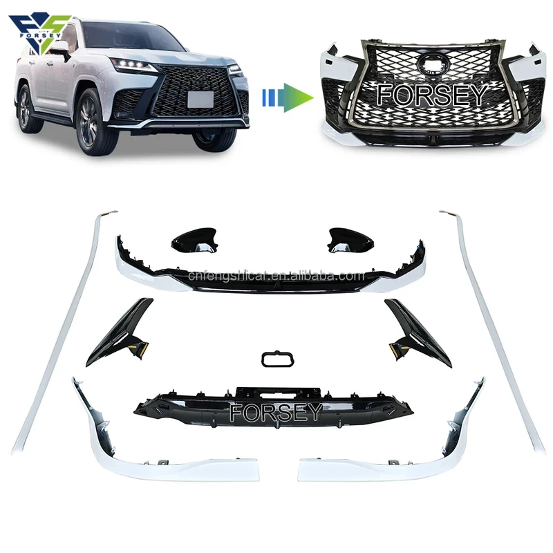

Front&Rear Bumper Spoiler LX600 2022 F Sport Bumper Lip LX600 Body Kit Car Accessories