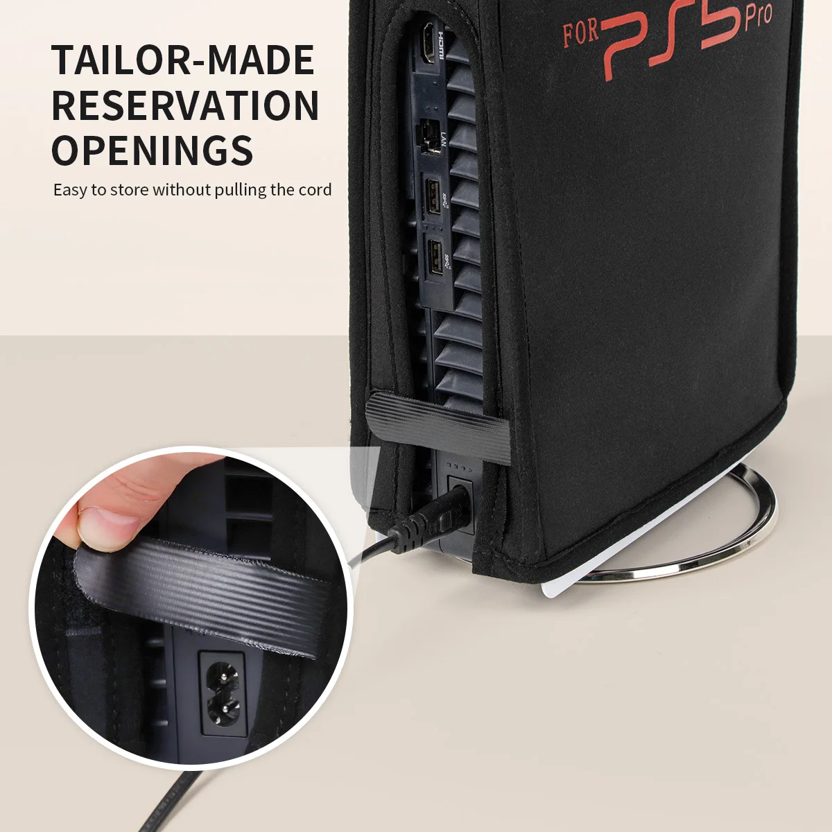 Dust Cover for PS5 Pro Soft Flexible Anti-Scratch Waterproof Dustproof Sleeve for PS5 Pro Disc/Digital Console Dust Cover