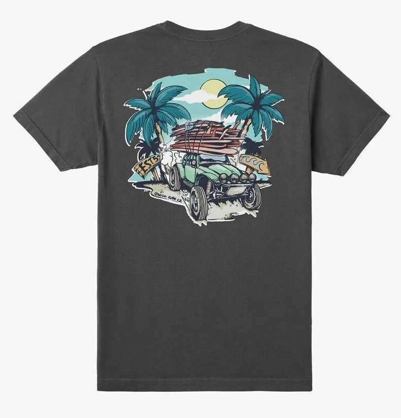 

Мужская футболка O'Neill Surf Baja Bandit Garment Dye с коротким рукавом и круглым вырезом, элитная роскошная футболка для мужчин и женщин, топ Y2k