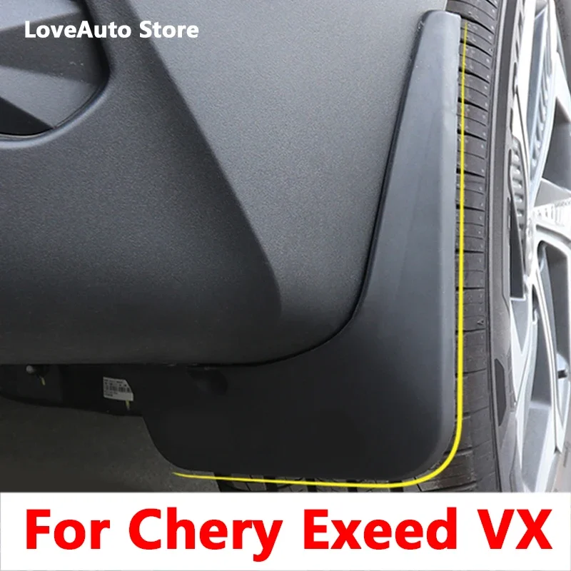 

For Chery Exeed VX 2021 2022 Car Front Rear Mudflaps Fender Flares Mud Flaps Painted Mudguards Splash Guards Accessories