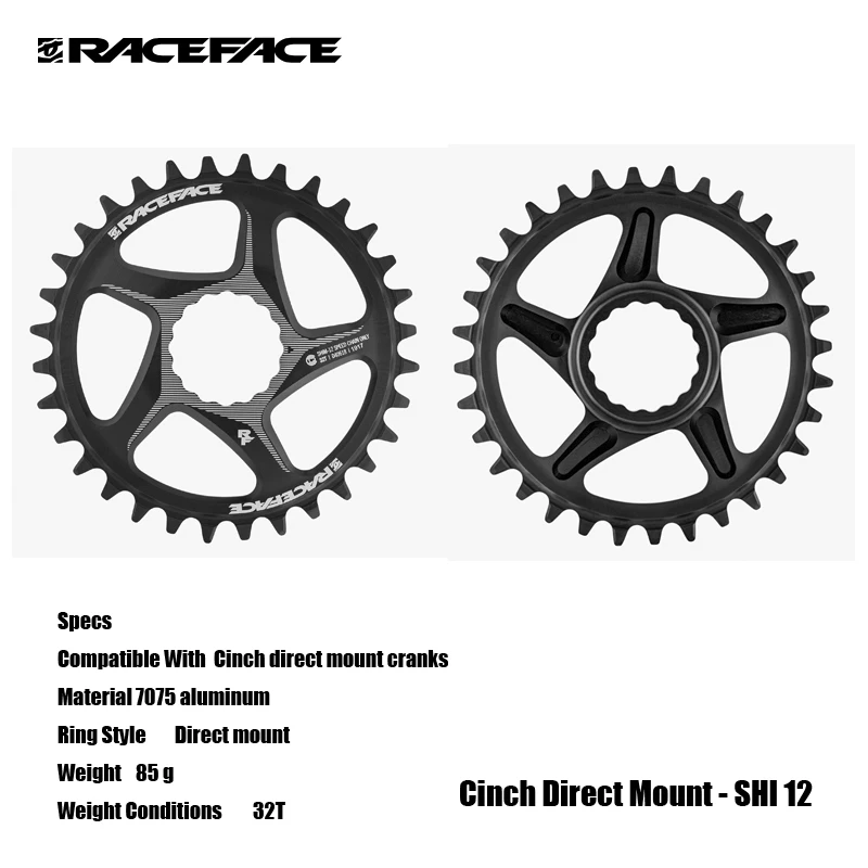 RACEFACE 1x Chainring, Cinch Direct Mount Wide - SHI 12 7075 aluminum MTB & Road bicycle acesssories cycling