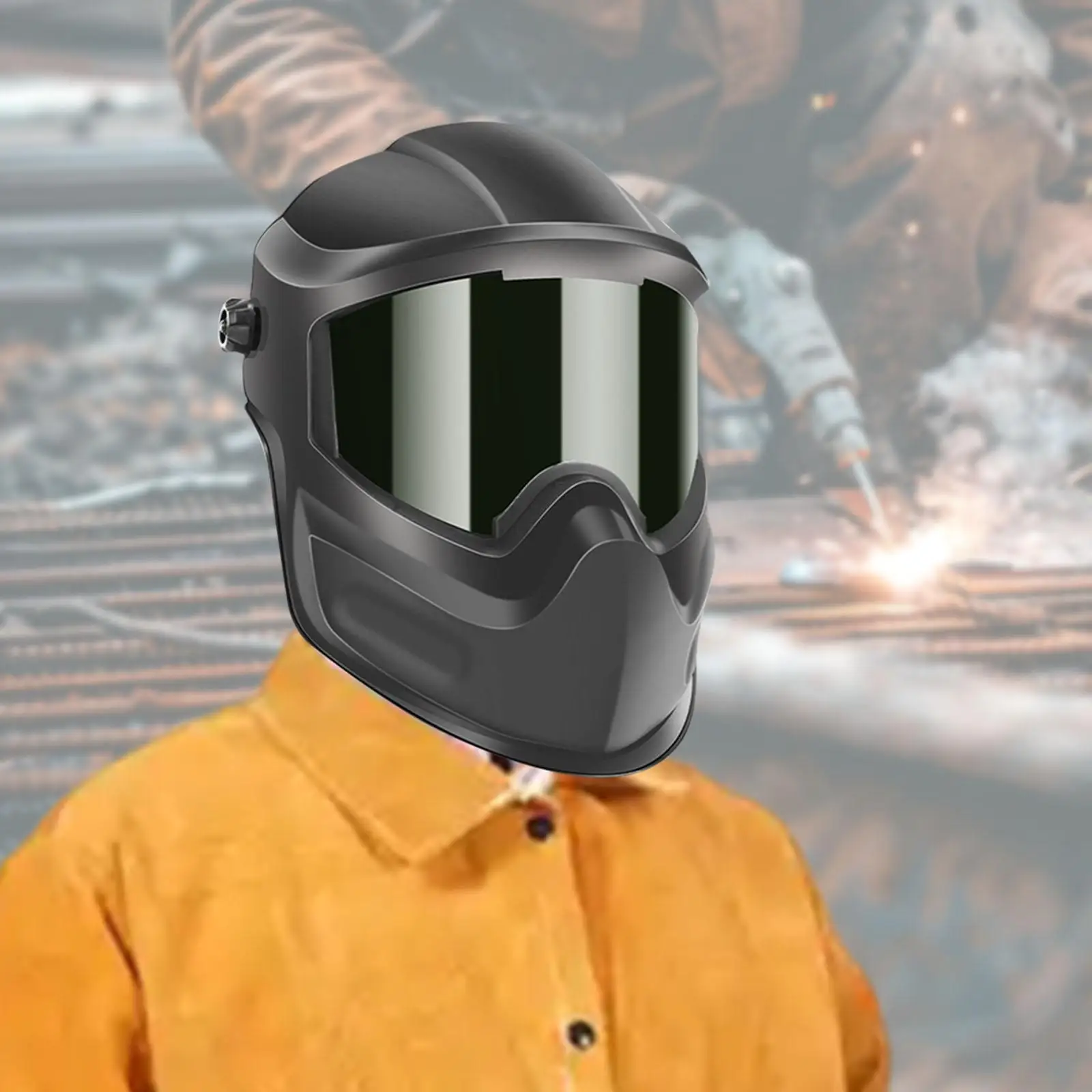 Welding Cutting Grinding Gear Full Face Protector Adjustable Headgear for Professional Work and Heavy Duty Safety
