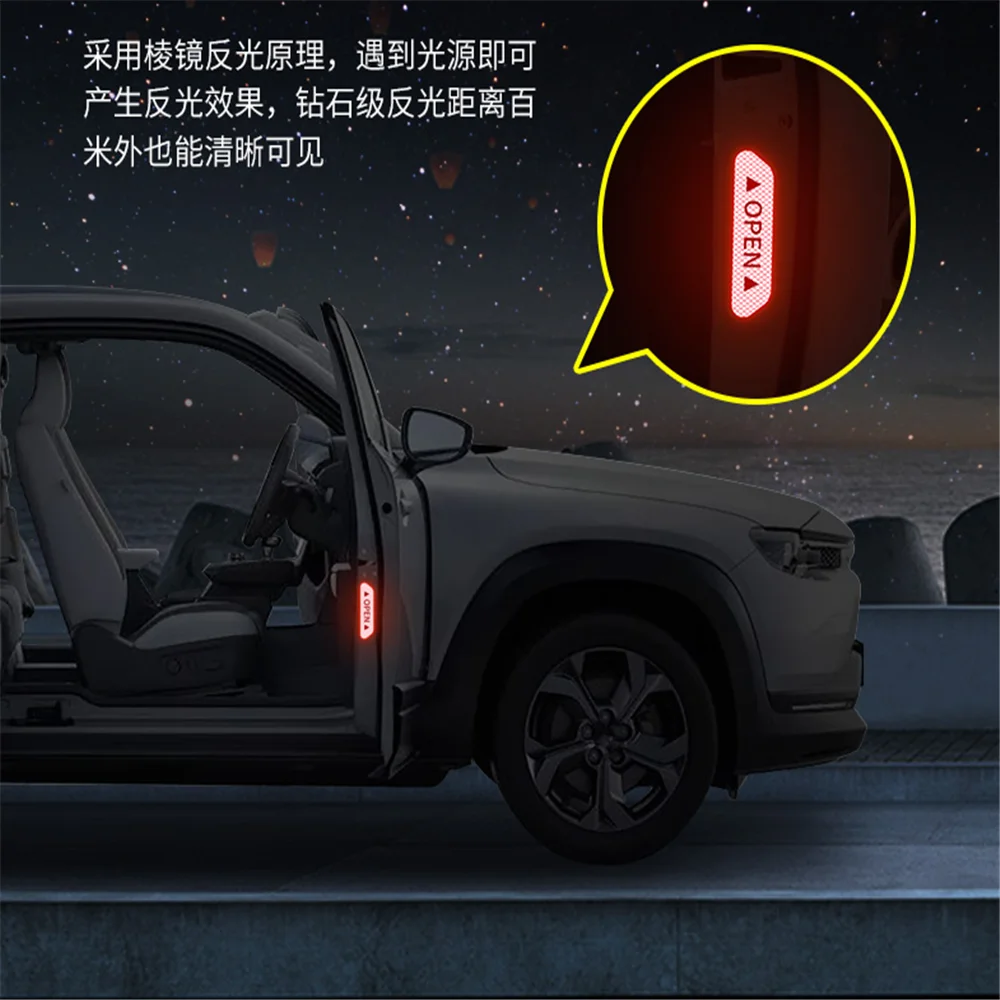 Car door reflector Safety Warning for Dacia duster logan sandero stepway lodgy mcv 2 Renault Megane Modus Espace