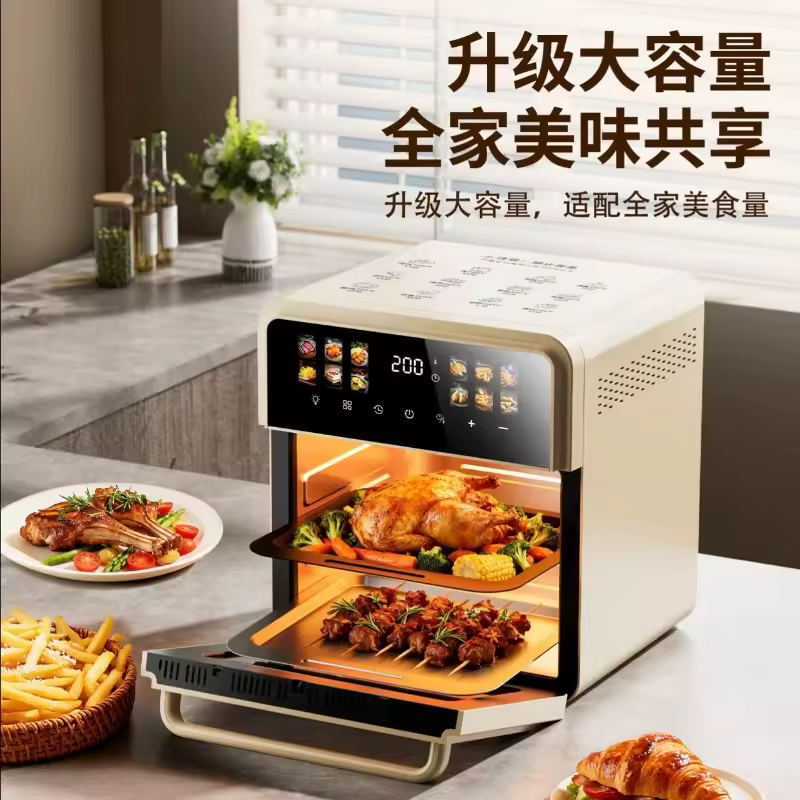 Air fryer oven visualization touch screen multi-layer no-turn steaming Product Review for Everyday Use