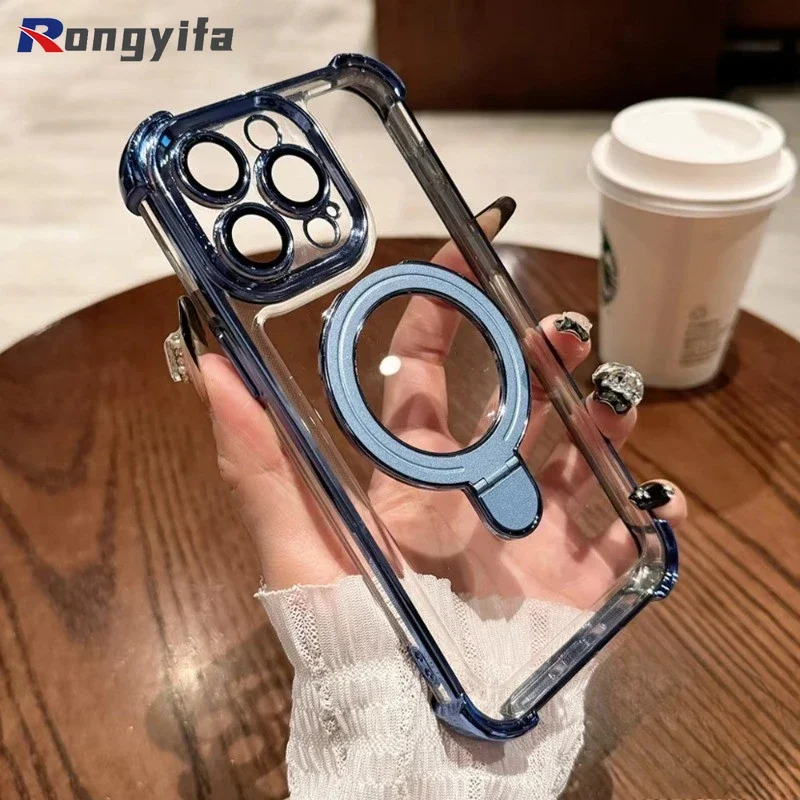 Magnetic Shockproof Clear Case For Huawei Nova 13 Pro 12 11 Ultra 10 9 SE 8 Pro Reinforced Anti-fall Phone Cover