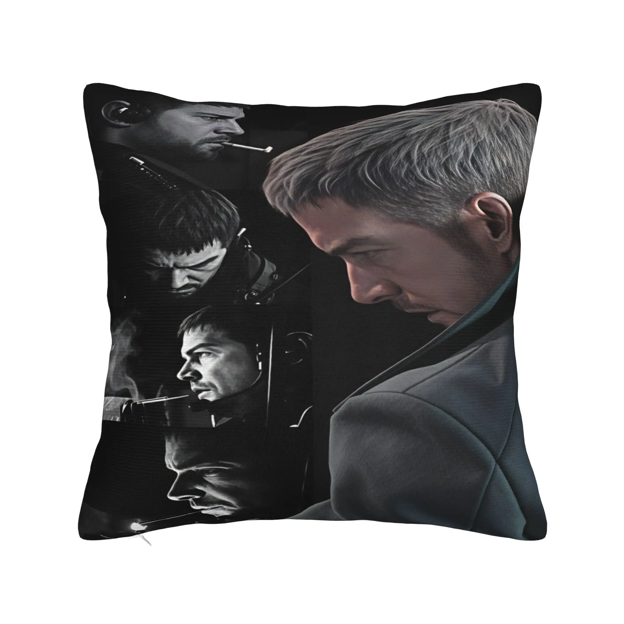 Chris Redfield Resident Evil Pillow Case  Square Pillow Cover For Chair Sofa Home Decor Retro Trendy Pillowcases