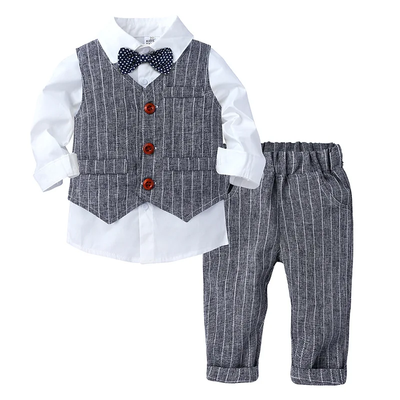 Baby Boy Clothes Cotton Sets Long Sleeve Spring Autumn Outfit Toddler Pants Suit Children For 1 To 2 3 4 Years Kids Male Costume