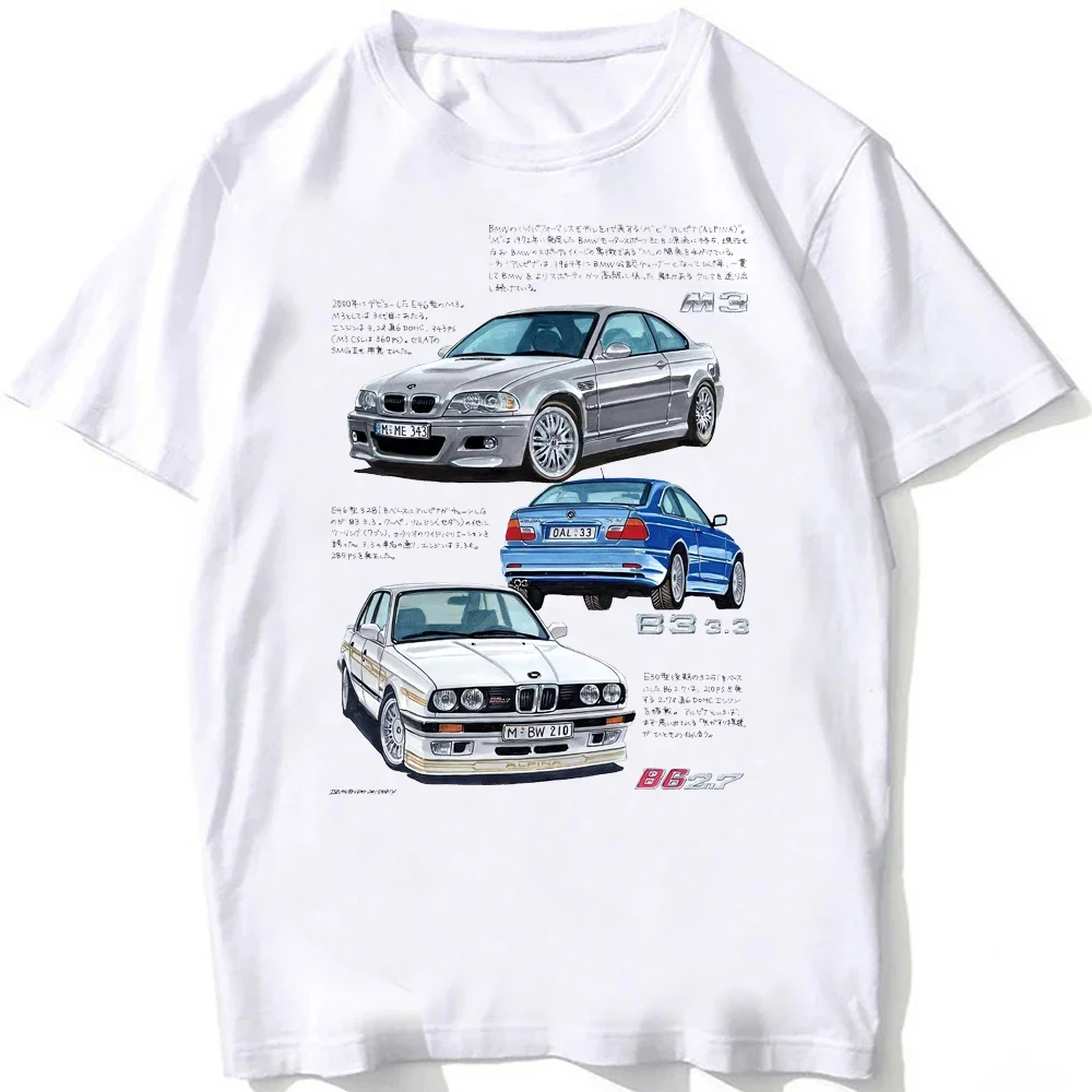 Retro Germany Legend E36 E30 Car Fan T-Shirt New Men Short Sleeve Summer Funny Hip Hop Style Boy Casual Tops Fashion White Tees