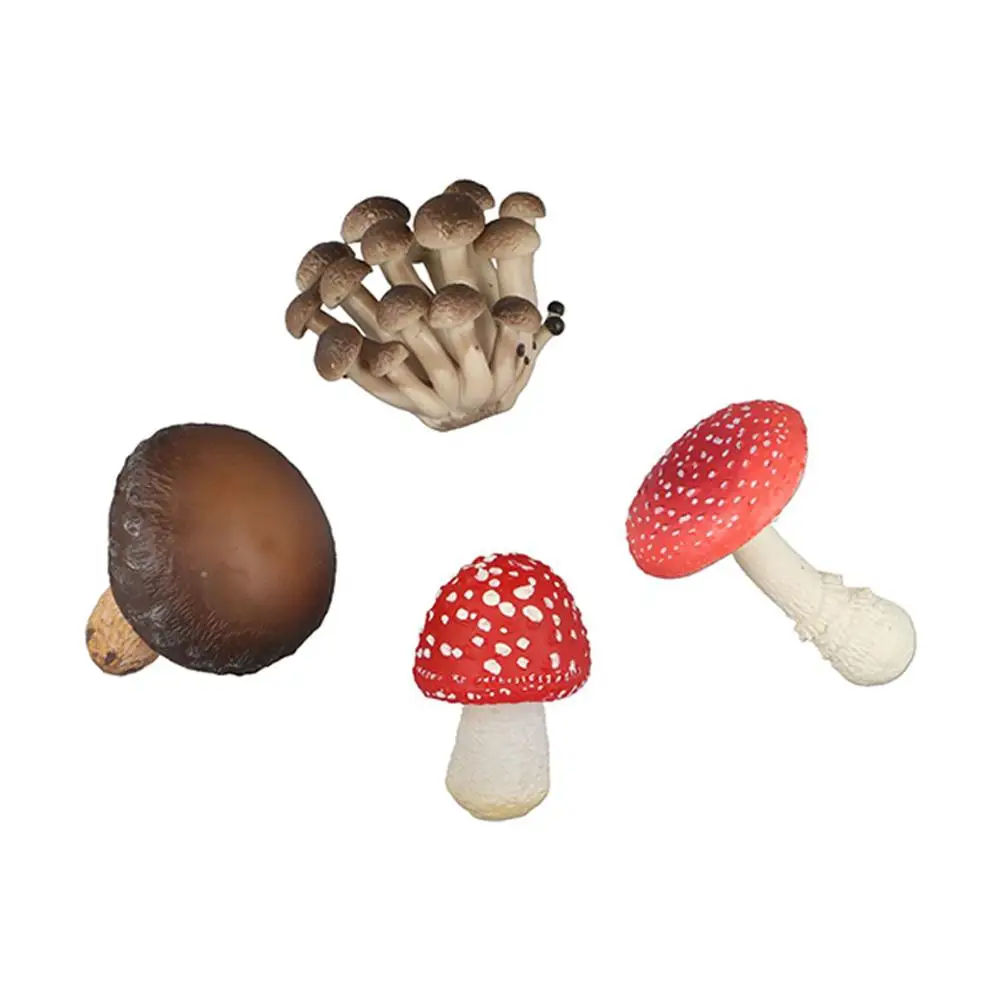 Vegetable Model Fungus Figurines Matsutake Oyste Artificial Simulation Mushroom Pleurotus Teaching Toy Fungus Model