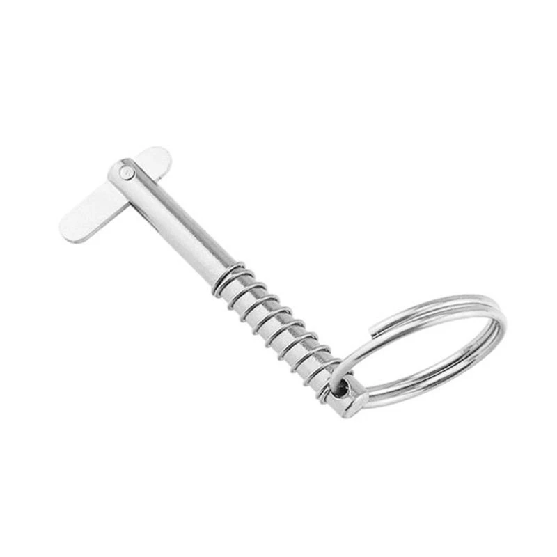 

H7BF 4 Pcs Stainless Steel Quick Release Pin Bimini Top Pin Deck Hinge Boat Hardware Easy to Use 5x51mm/0.20x2.01''