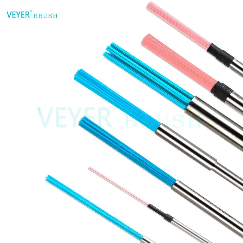 CNC Polishing Brush Rust Burrs Removal Inner Cross Holes Cleaning Deburring Brushes Abrasive Cutting Tools VEYER After End Mill