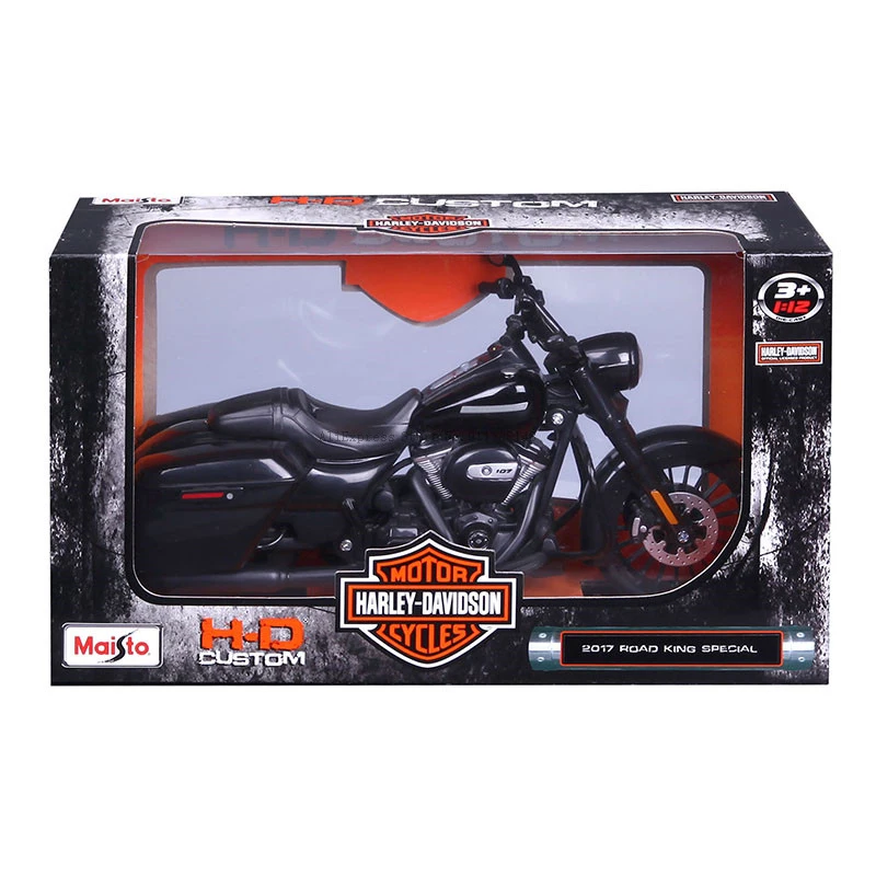 Maisto 1:12 Harley Davidson 2017 Road King Special Classic Static Die Cast Motorcycle Model Collectible Toy Gift