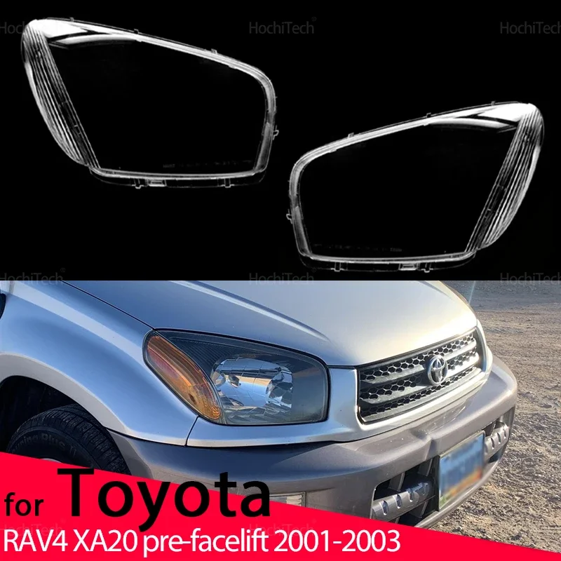 

Transparent Housing Front Headlights Lens Shell Cover Lampcover Lampshade for Toyota RAV4 XA20 pre-facelift 2001 2002 2003