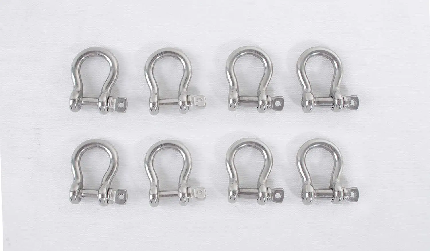 

3/16" Anchor Shackle 316 Stainless Steel Screw Pin - 8 Pack for Swings & Light Rigging