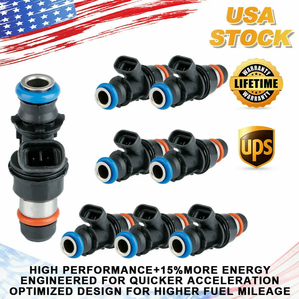 

8x Fuel Injectors Sets OEM #25317628 For 99-07 Chevy GMC Truck 4.8L 5.3L 6.0L