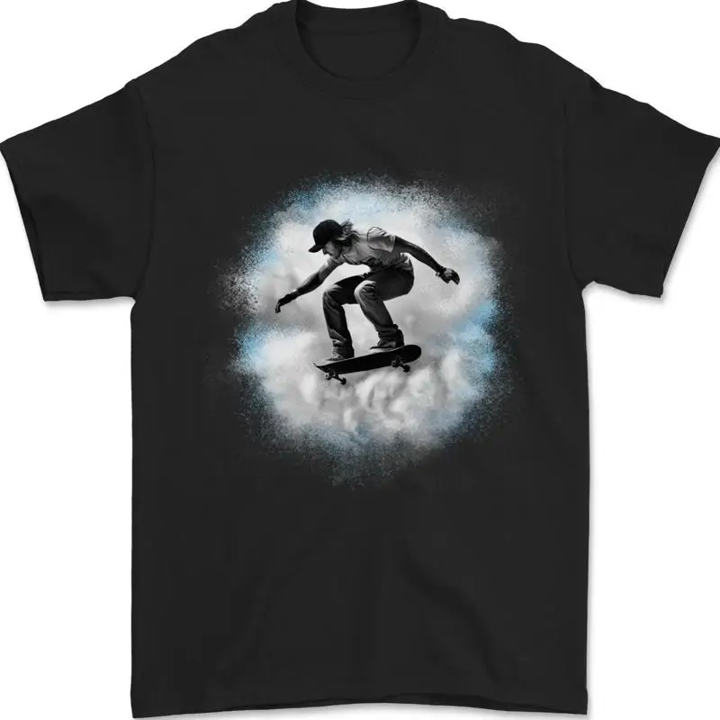 Футболка Cloud Skateboarder Da Uomo 100% Cotone Футболка Cloud Skateboarder Da Uomo 100% Cotone