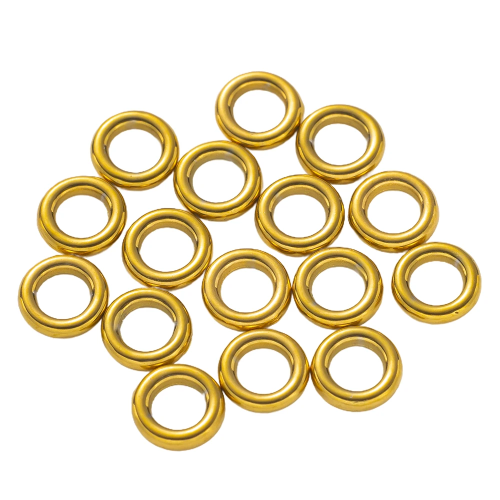 10pcs Stainless Steel Gold O Ring Seamless Rings Buckle Hook Loops Closed For DIY DIY Bracelet Necklace Jewelry Making Accessory view 5