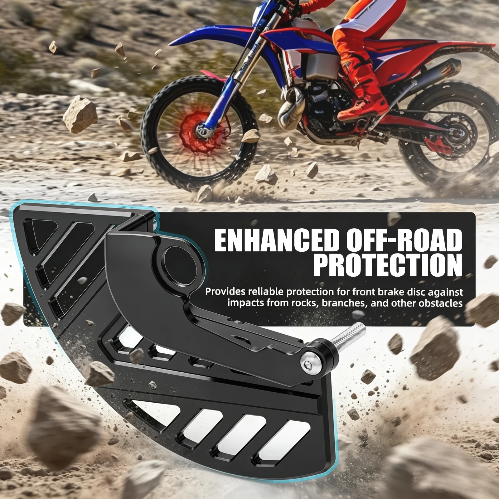 Für Beta RR 300 2013-2025 RR 300 RACE X-PRO 2025-2026 Vorderer Bremsscheibenschutz RR 125 RR 250 RR 350 RR 390 RR 430 480 – Detail 4