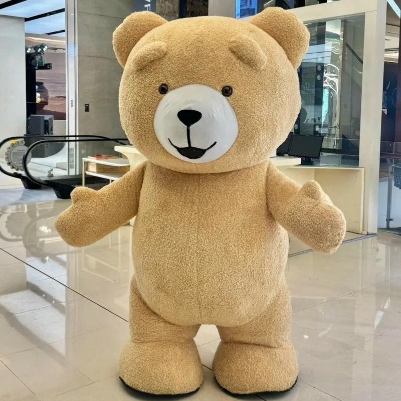 

2-2.6m Inflatable America Bear Teddy Bear Mascot Cosplay Costume Advertising Ceremony Fancy Dress Anime Stage Show Party Prop
