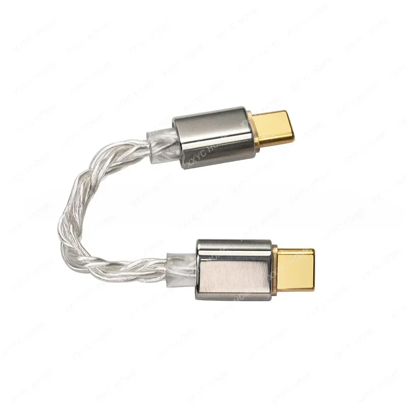 

CB18 6N Single Crystal Copper Plated Silver OTG Decoding Small Tail DC06 DC03PRO Upgrade Wire