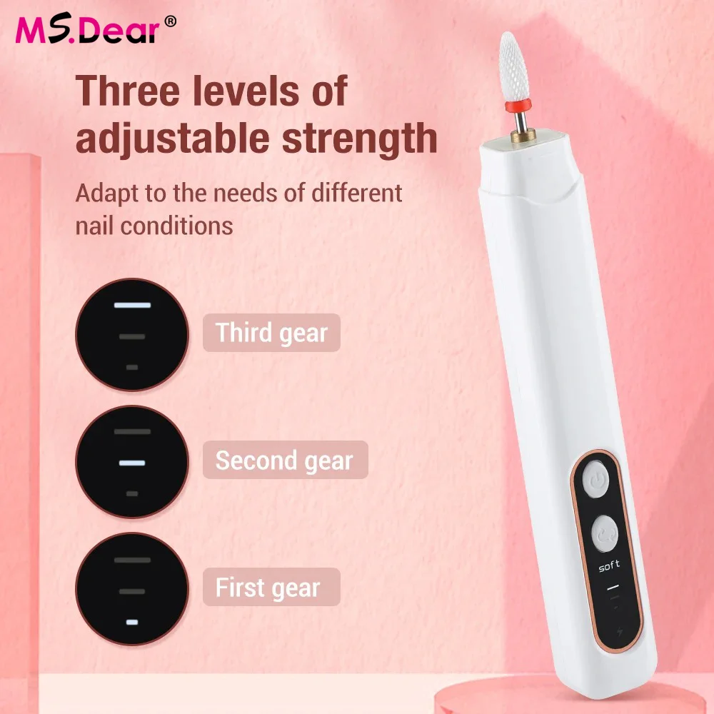 

Professional Electric Nail Polisher Kit Nails Grinding Polishing Dead Skin Removal Art Sanding File Pen Manicure Machine