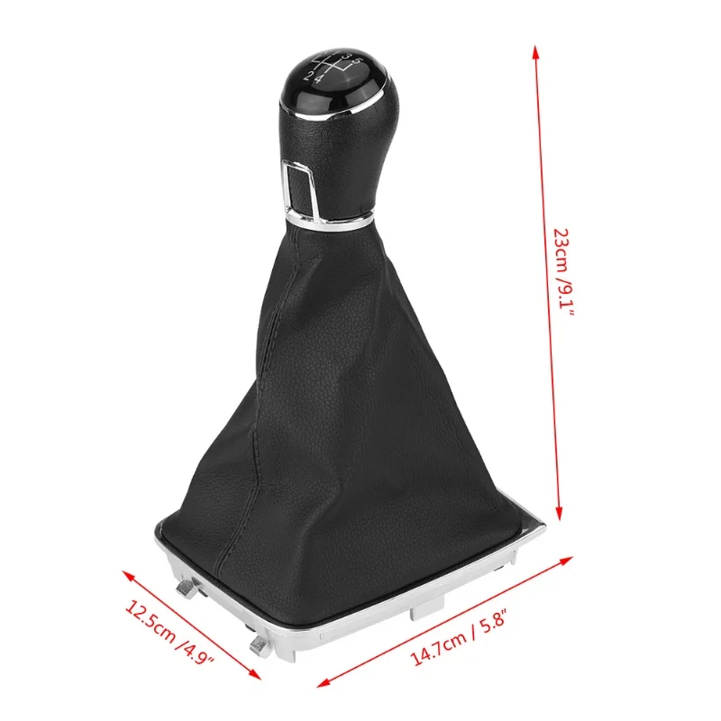 5 سرعة سيارة والعتاد عصا التحول المقبض الجراب واقي أحذية بلاستيك صالح ل 7 MK7 20132018